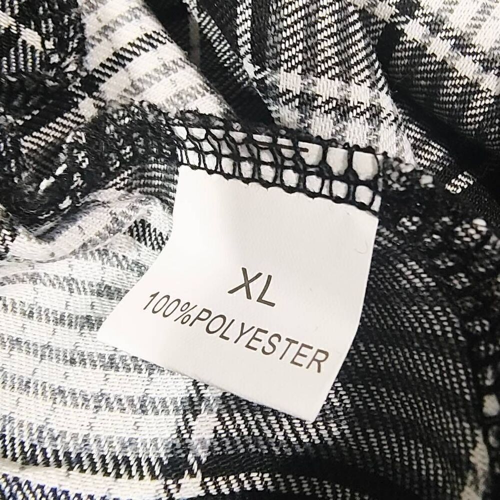 Women's Flannel Asymmetrical Hemline Plaid Front Tie Skirt XLARGE #1 - Picture 7 of 8